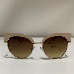 Cream and gold sunglasses